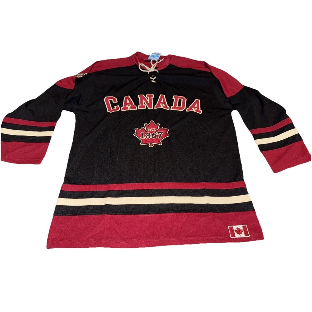 Teepee Sports Canada‎ Hockey Official Jersey Size Small Mens Stitched Canada New